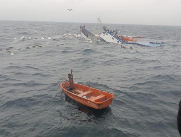 El naufragio del barco Fran Luis.