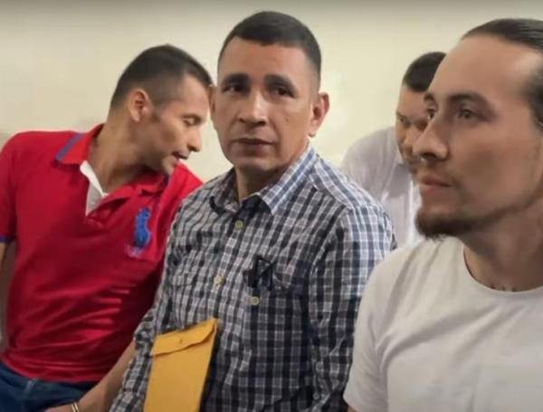Colombianos detenidos en Haití.