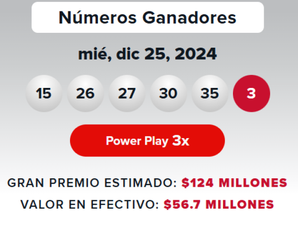 Powerball resultados