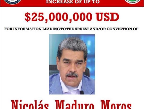 Recompensa de Estados Unidos por Nicolás Maduro.