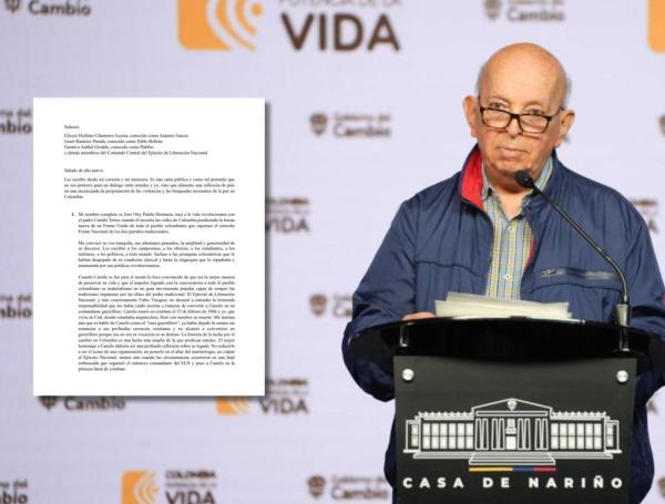 Otty Patiño le envió una carta abierto a los principales jefes del Eln.