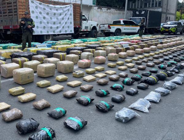 La incautación de drogas en el Valle.