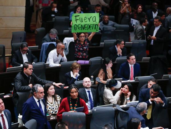 Armando Benedetti, designado ministro del Interior, en el Congreso