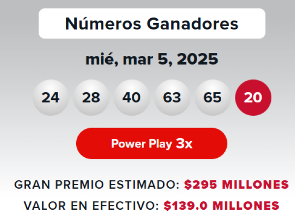 Powerball resultados