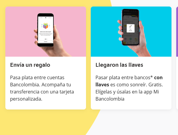 Nueva aplicación de Bancolombia