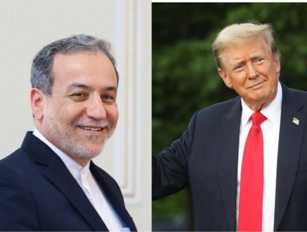 Abas Araqchi y Donald Trump.