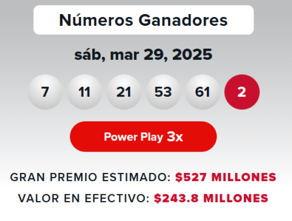 Powerball resultados