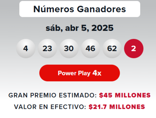 Powerball resultados