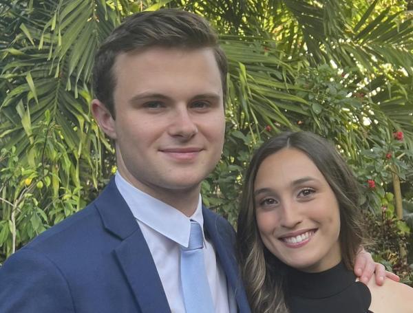 Karenna Groff y James Santoro, dos de las víctimas del accidente.