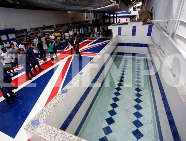 Este es el patio 4 donde está el tanque que fue utilizado de una forma inadecuada por internos.