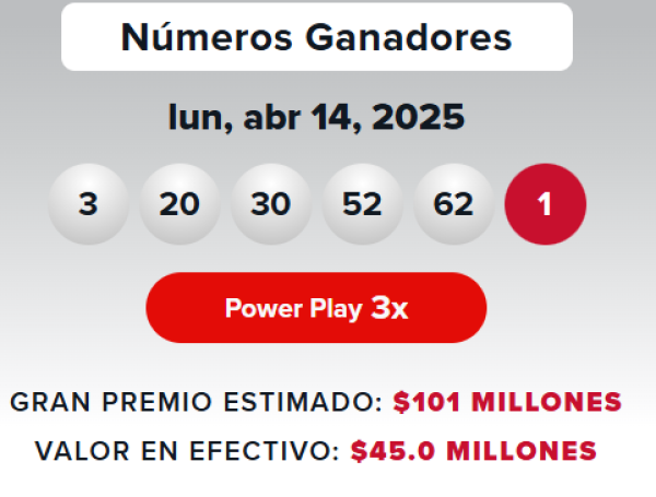 Powerball resultados