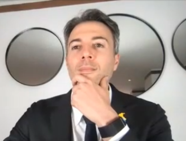 Daniel Quintero, durante la audiencia el 21 de abril.