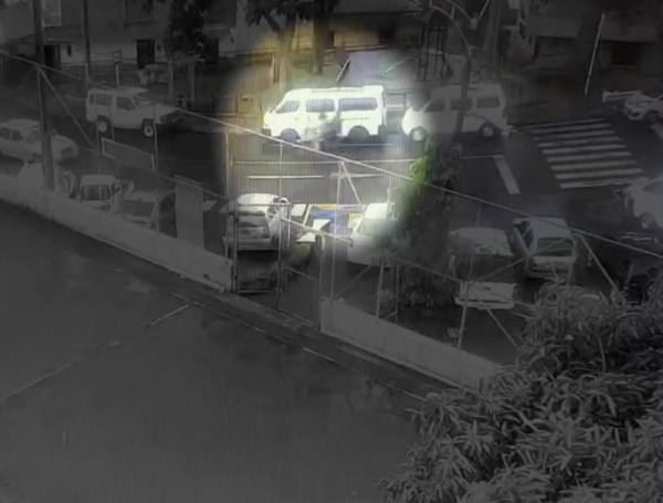 Primera imagen captada tras el hurto en La Colinita.