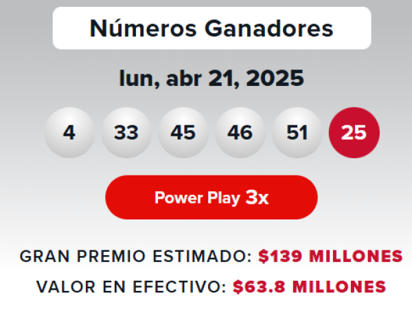 Powerball resultados