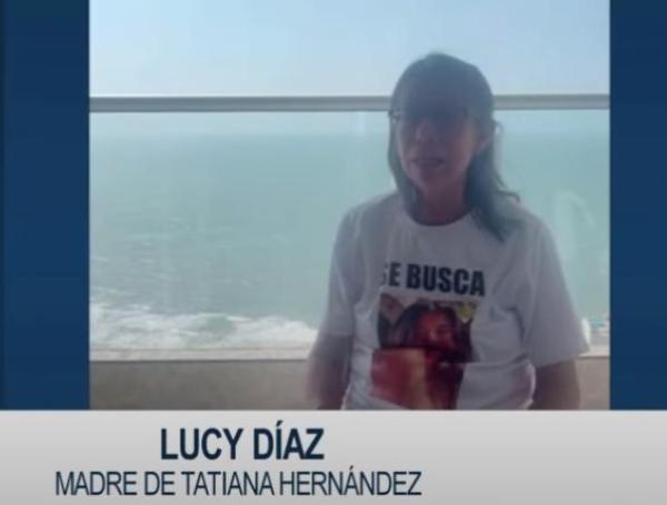 Lucy Díaz, mamá de Tatiana Hernández.