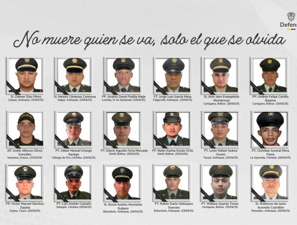 Policías asesinados por 'plan pistola'.