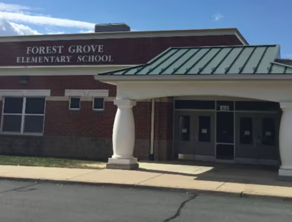 La escuela donde Rodríguez trabajaba como docente de música, en Virginia