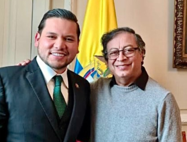 Andrés Calle y Gustavo Petro.