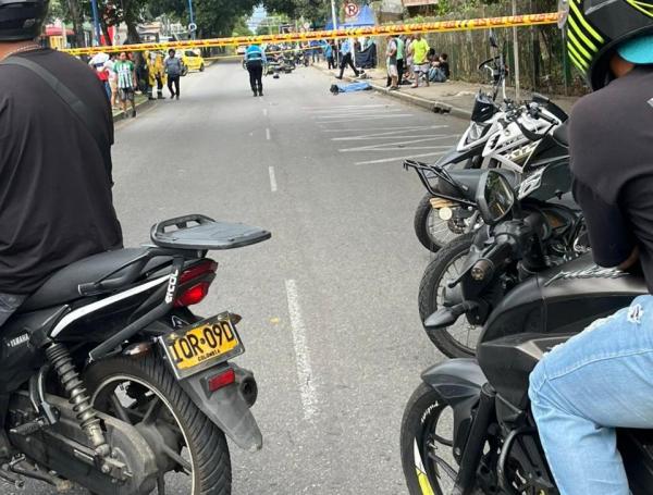 Accidente en la calle 45 en Bucaramanga