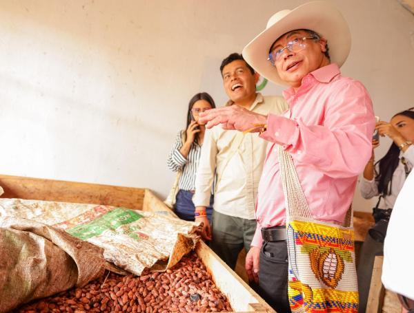 Gustavo Petro, presidente de Colombia en Boyacá.