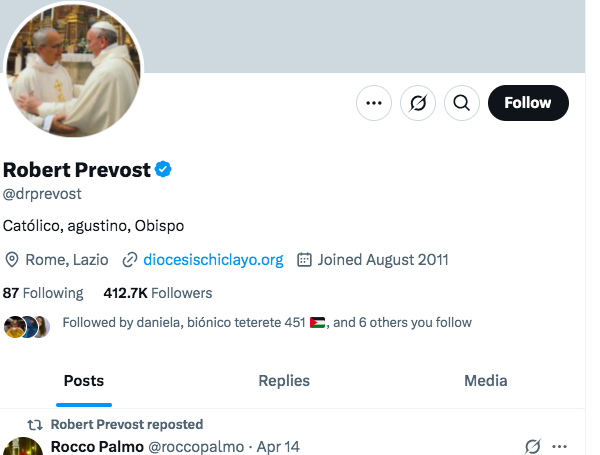 X Robert Francis Prevost