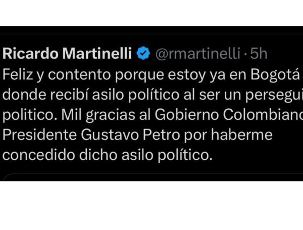 Ex presidente Ricardo Martinelli