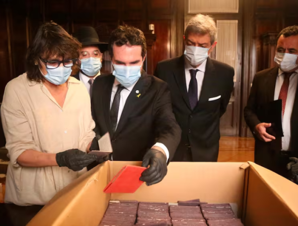 Cajas con material de propaganda nazi que estaban desde 1941 en la Corte Suprema