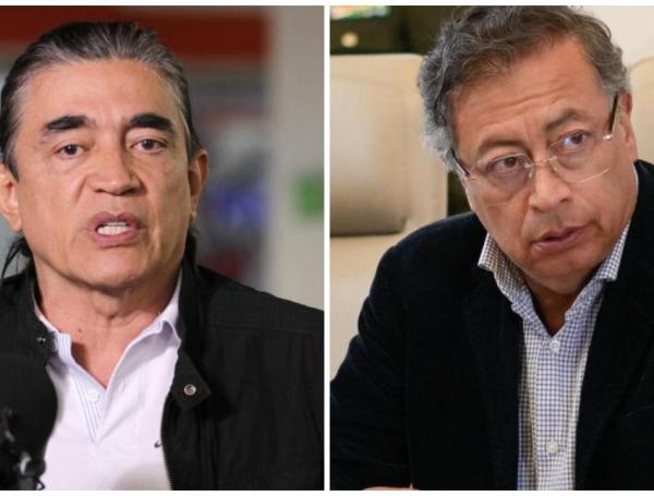 Gustavo Bolívar, director del DPS, y el presidente Gustavo Petro.