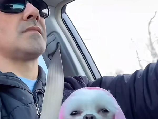 Estos son Matt y la perrita que ayudó a salvarse, pero que también ha visto crecer.