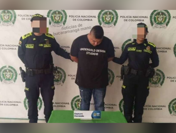 Anderson Navas, capturado por la muerte de Jhon Gamboa en Bucaramanga.