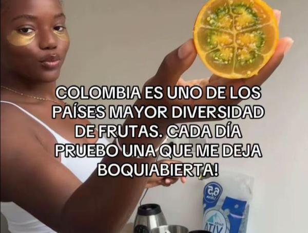 La variedad de frutas es algo que resalta de su experiencia con la comida.
