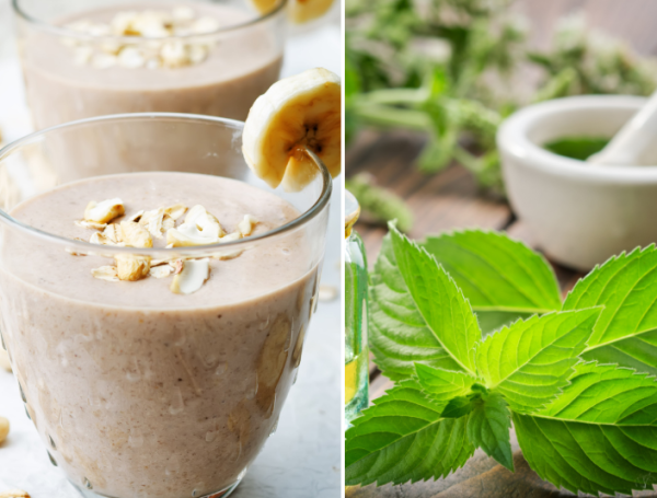 Avena y menta