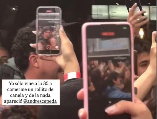 Así fueron los momentos previos a la presentación de Andrés Cepeda.