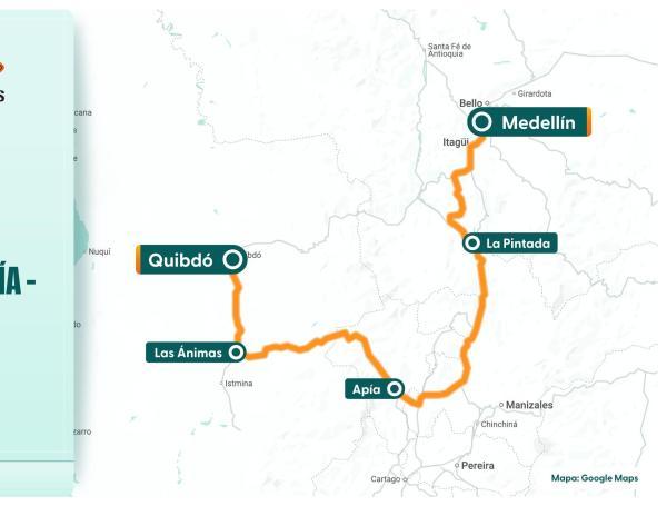 Vía Medellín-Quibdó