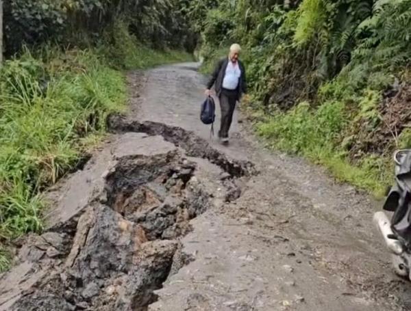 Emergencia en la vía Panamericana por inundación.