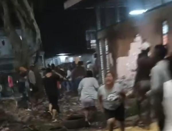 Momentos de pánico en el barrio El Diamante, en el oriente de Cali.