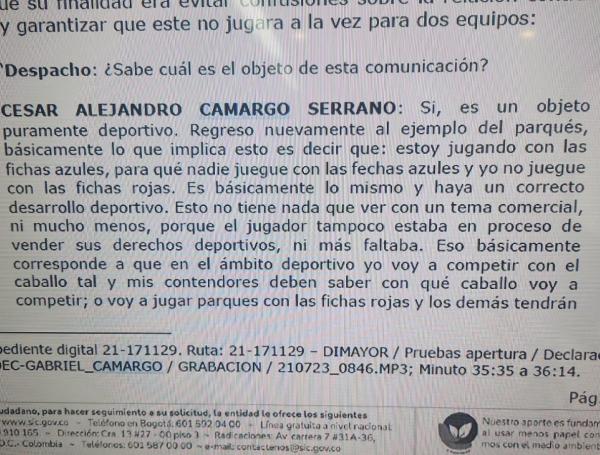 Documento de la SIC