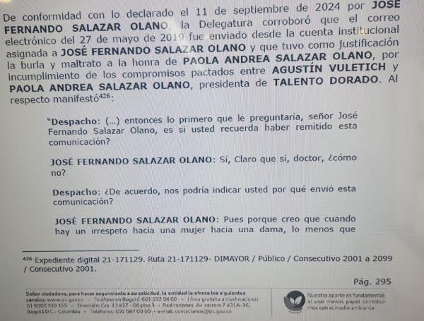 Documento de la SIC