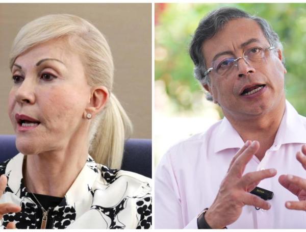 La gobernadora del Valle del Cauca, Dilian Francisca Toro, y el presidente Gustavo Petro.