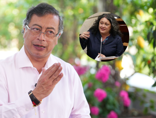 Gustavo Petro, presidente de Colombia - Angélica Lozano, senadora