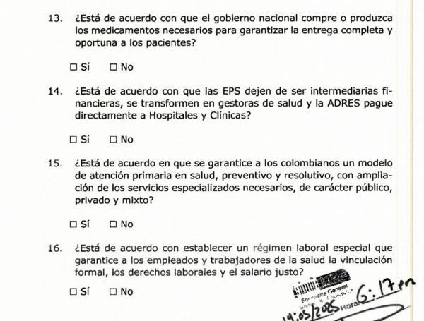 Nuevas preguntas de la consulta popular