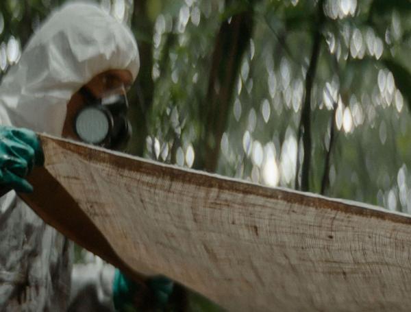 Living Fabric es un textil biodegradable elaborado con fibras de fique.