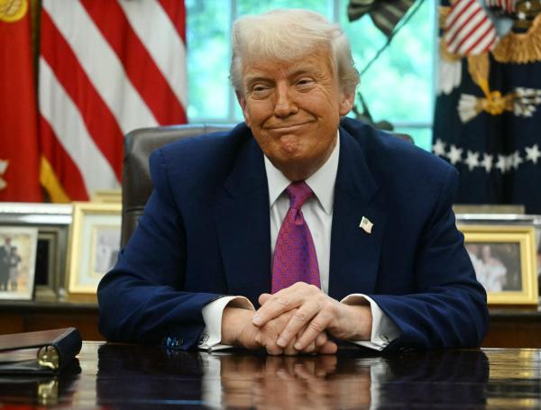 Donald Trump en presentación de proyecto de la 'Cúpula dorada'