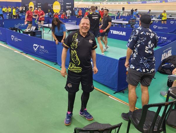Néstor Perilla, jugador de tenis de mesa.
