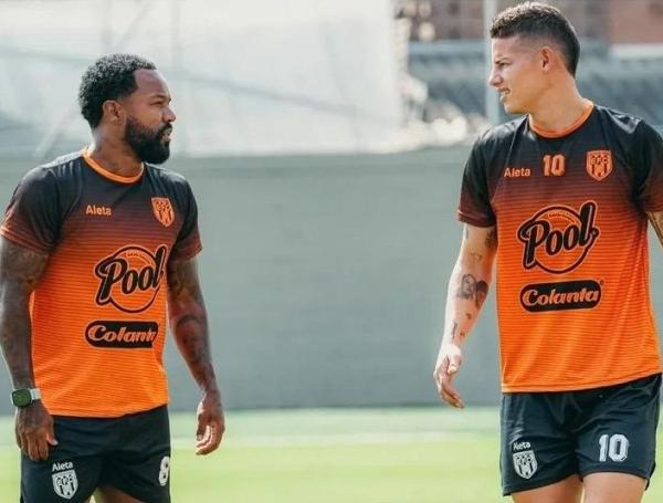 Dorlan Pabón y James Rodríguez