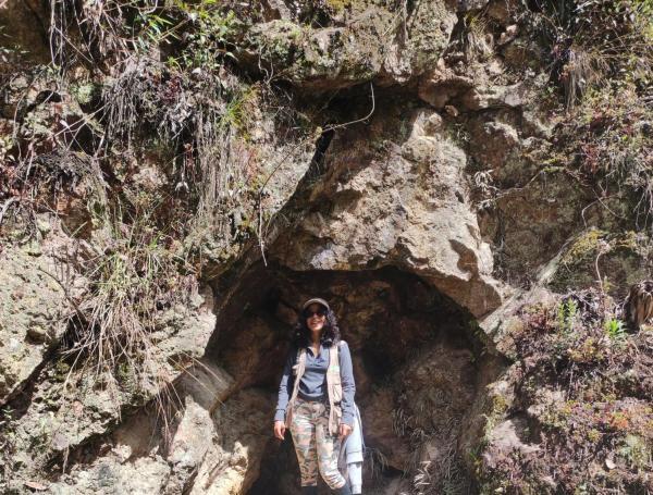 Geóloga colombiana que busca recursos para estudiar en el exterior.