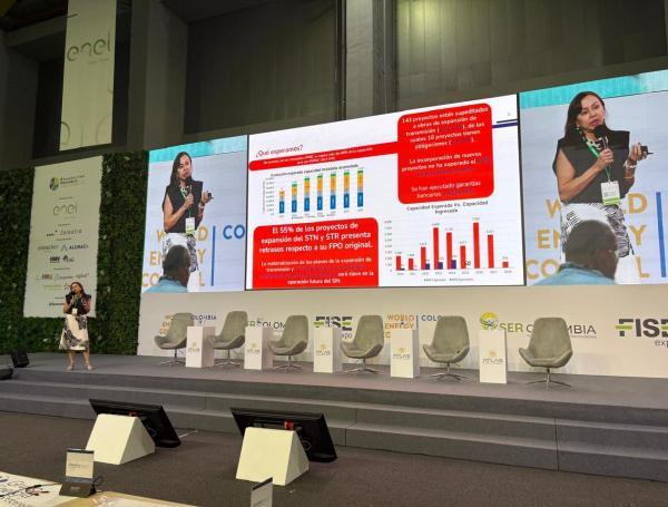Gerente general de XM, María Nohemí Arboleda, en el 8° Encuentro y Feria Renovables Latam.