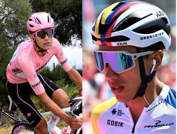 Issac del Toro y Egan Bernal, figuras del Giro de Italia