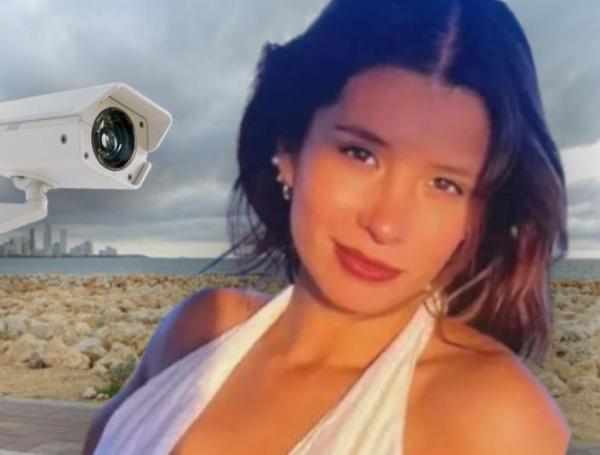 Cámaras de seguridad grabaron ingreso de Tatiana Hernández a espolones.