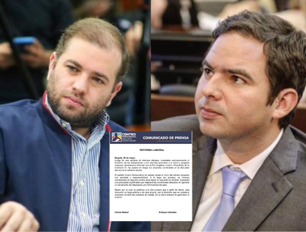 Enrique Cabrales y Carlos Meisel, senadores del Centro Democrático